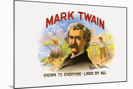Mark Twain, Printed by Wolf Bros. and Co., C.1920S-American School-Mounted Giclee Print