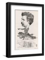 Mark Twain, Riding Frog-F Waddy-Framed Photographic Print