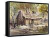 Mark Twain's Cabin-LaVere Hutchings-Framed Stretched Canvas