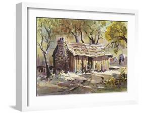 Mark Twain's Cabin-LaVere Hutchings-Framed Giclee Print