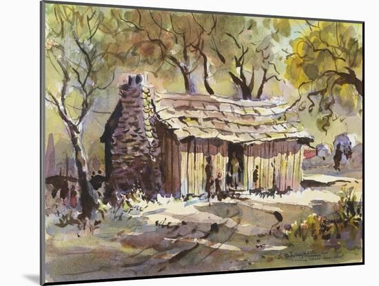 Mark Twain's Cabin-LaVere Hutchings-Mounted Giclee Print