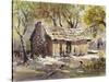 Mark Twain's Cabin-LaVere Hutchings-Stretched Canvas