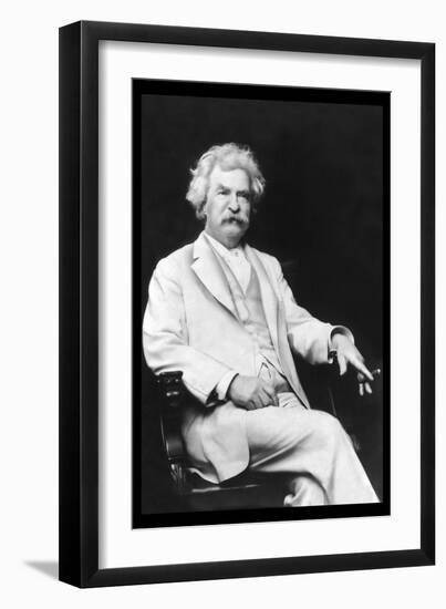 Mark Twain-A.f. Bradley-Framed Art Print