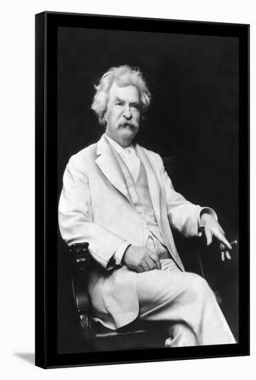 Mark Twain-A.f. Bradley-Framed Stretched Canvas