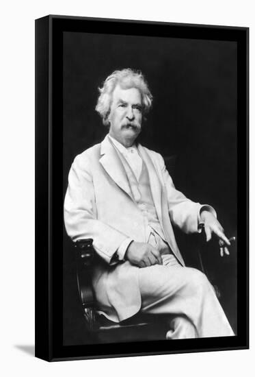 Mark Twain-A.f. Bradley-Framed Stretched Canvas