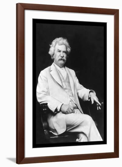 Mark Twain-A.f. Bradley-Framed Art Print