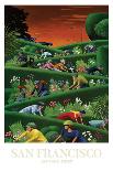 Golfers on 18 at 9-Mark Ulriksen-Art Print