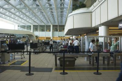 Security Area At Orlando Airport Florida