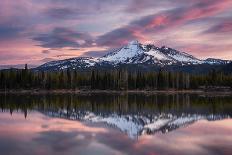 Deschutes National Forest, Oregon, USA. Broken Top in fresh snow.-Mark Williford-Photographic Print