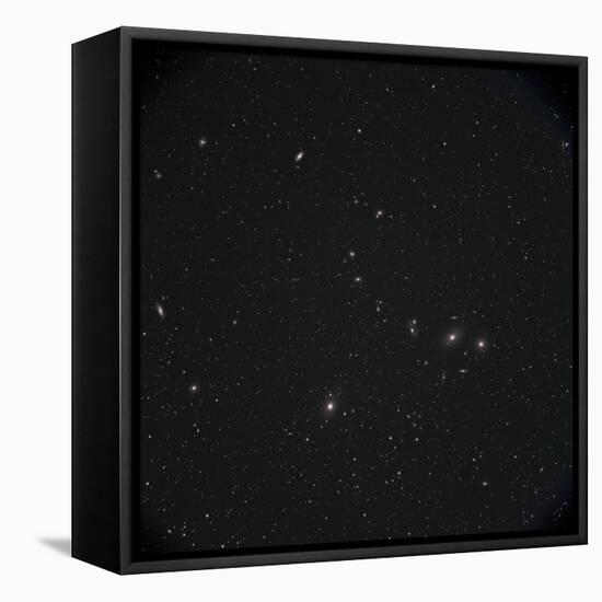 Markarian Chain Galaxies with M84, M86, M87, M88, and M90-Stocktrek Images-Framed Stretched Canvas