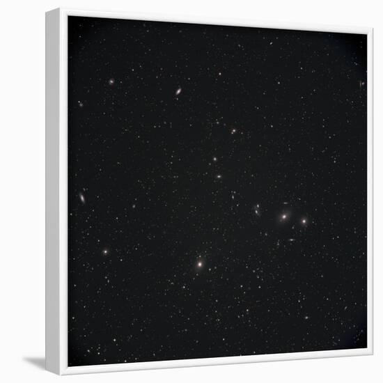 Markarian Chain Galaxies with M84, M86, M87, M88, and M90-Stocktrek Images-Framed Photographic Print