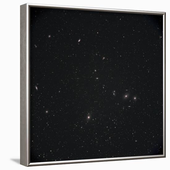 Markarian Chain Galaxies with M84, M86, M87, M88, and M90-Stocktrek Images-Framed Photographic Print