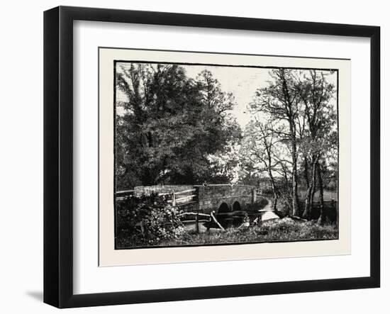 Markeaton Bridge, Uk. Markeaton Is a Village Within Derby in the East Midlands of England-null-Framed Giclee Print