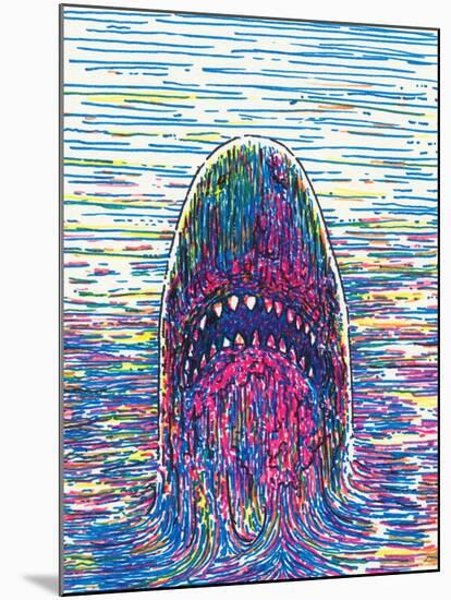 Marker Shark-JoeBakal-Mounted Art Print