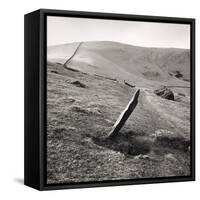 Markerstone, Old Harlech To London Road, Wales 1976-Fay Godwin-Framed Stretched Canvas