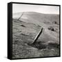 Markerstone, Old Harlech To London Road, Wales 1976-Fay Godwin-Framed Stretched Canvas