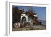 Market Along Bosphorus-Alberto Pasini-Framed Giclee Print