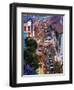 Market and Restuarants in Chinatown, Singapore, at Dusk-Peter Adams-Framed Photographic Print