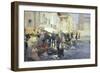 Market at Santa Margherita in Venice, 1896-Vincenzo Giacomelli-Framed Giclee Print