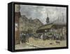 Market at Trouville; Marche a Trouville, 1878-Eugene Louis Boudin-Framed Stretched Canvas