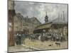 Market at Trouville; Marche a Trouville, 1878-Eugene Louis Boudin-Mounted Giclee Print