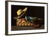 Market Basket, Hat and Umbrella, C.1890 (Painting)-John Frederick Peto-Framed Giclee Print