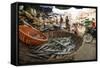 Market, Battambang, Battambang Province, Cambodia, Indochina, Southeast Asia, Asia-Ben Pipe-Framed Stretched Canvas