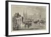 Market Boats Arriving at Angers-Edward Angelo Goodall-Framed Giclee Print