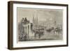 Market Boats Arriving at Angers-Edward Angelo Goodall-Framed Giclee Print