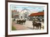 Market Buildings, Ft. Wayne, Indiana-null-Framed Art Print