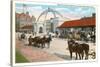 Market Buildings, Ft. Wayne, Indiana-null-Stretched Canvas