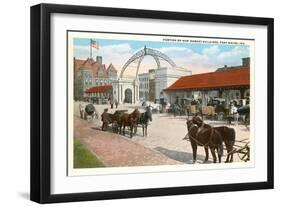 Market Buildings, Ft. Wayne, Indiana-null-Framed Art Print