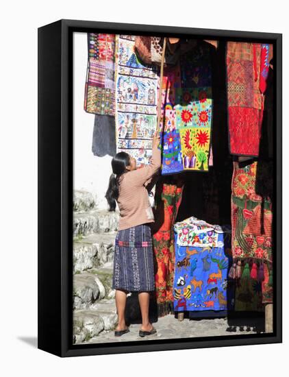 Market, Chichicastenango, Guatemala, Central America-Wendy Connett-Framed Stretched Canvas