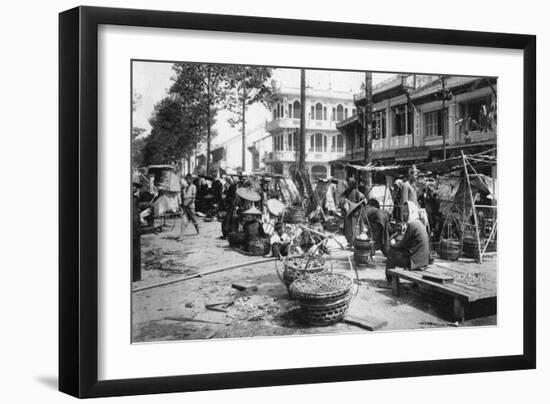 Market, Cholon, Saigon, Vietnam, 20th Century-null-Framed Giclee Print