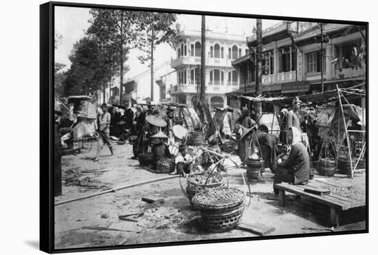 Market, Cholon, Saigon, Vietnam, 20th Century-null-Framed Stretched Canvas