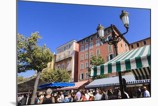 Market, Cours Saleya, Nice, Alpes-Maritimes, Provence, Cote D'Azur, French Riviera, France, Europe-Amanda Hall-Mounted Photographic Print