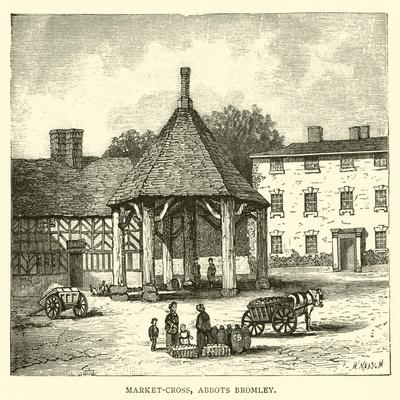 'MarketCross, Abbots Bromley' Giclee Print