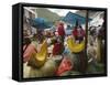 Market, Cuzco, Peru, South America-Oliviero Olivieri-Framed Stretched Canvas