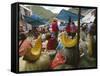 Market, Cuzco, Peru, South America-Oliviero Olivieri-Framed Stretched Canvas