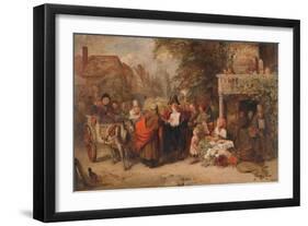 Market Day, 1856 (Oil on Panel)-George Bernard O'neill-Framed Giclee Print