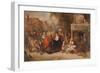 Market Day, 1856 (Oil on Panel)-George Bernard O'neill-Framed Giclee Print