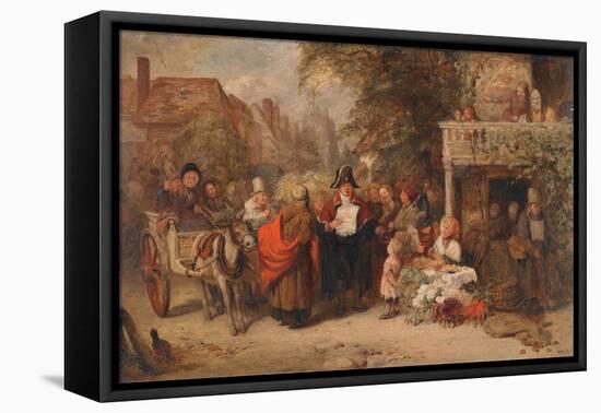 Market Day, 1856 (Oil on Panel)-George Bernard O'neill-Framed Stretched Canvas