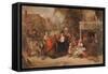 Market Day, 1856 (Oil on Panel)-George Bernard O'neill-Framed Stretched Canvas