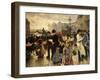 Market Day at Hojbro Plads Copenhagen-Paul Fischer-Framed Giclee Print