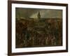 Market Day in a Flemish Town-Sebastiaan Vrancx-Framed Art Print