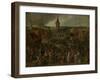 Market Day in a Flemish Town-Sebastiaan Vrancx-Framed Art Print