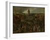 Market Day in a Flemish Town-Sebastiaan Vrancx-Framed Art Print