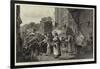 Market-Day in Florence-Edwin Buckman-Framed Giclee Print