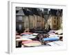 Market Day in Place De La Liberte, Sarlat, Dordogne, France, Europe-Peter Richardson-Framed Photographic Print