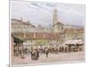 Market Day in Split (Now in Croatia) on the Dalmatian Coast-Walter Tyndale-Mounted Art Print